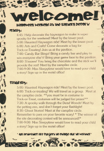 Halloween Weekend Schedule - The Lantern Resort Campground & Motel - Jefferson, NH